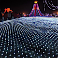 Miniatyrbillede 1 af 8: LED Net Mesh Fairy String Dekorative Lys 204 LED 9,84 Ft x 6,56 Ft Varm Hvid Udendørs Træ-wrap Lys 8 Tilstande Lav Spænding til Jul