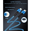 Miniatyrbillede 5 af 5: iPhone C-opladerkabel, [3-pak-3/6/10 fod] USB C
