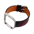 Miniatyrbillede 3 af 4: Tilpasset urrem til Fitbit Blaze mænd XIE Black Rose
