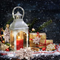 Miniatyrbilde 5 av 5: 24 stk Glitter Poinsettia Julepynt Juleblomster Dekor