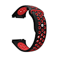 Miniatyrbillede 2 af 5: For Fitbit Ionic Åndbar To-tone Silikonurrem BHF Black Red