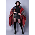 Miniatyrbillede 4 af 5: Dame Vinter Poncho Cape Oversized