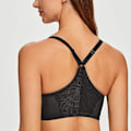 Miniatyrbilde 4 av 5: Kvinners Racerback Front Closure Full Coverage Ufôret Plus Size Underwire BH