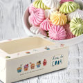 Miniatyrbillede 4 af 5: Cupcake-æsker Bageri Behandlingsboks Multipurpose Cookie-æsker med vindue
