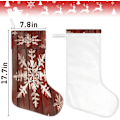 Miniatyrbillede 6 af 7: Juleklassiker Design Jule Strømpe Gaveholdere Juleferie Jule Strømper Sokker til Familie Dekoration Hængende Ornament Fest, 45 x 19,8