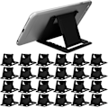 Miniatyrbilde 1 av 5: 24 stk. Mobiltelefonstativ, Universelt Sammenleggbart Nettbrettstativ for Skrivebord Kompatibelt med Phone 13 12 11 Pro Xs Max x 8 6s Plus Alle Android Smarttelefoner (Svart)