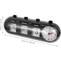 Miniatyrbild 2 av 9: Enkel digital väckarklocka Liten kalender väckarklocka Skrivbord Tyst väckarklocka Manuell flippkalender Klocka Retro flippklocka för hem Skrivbord Kontor