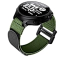 Miniatyrbillede 4 af 5: For Garmin Forerunner 735xt Krog og løkke Fastgørelse Nylon Urrem HFM Army Green