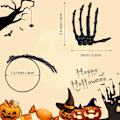 Miniatyrbillede 5 af 5: Halloween Servietringe Dekoration 8 stk., Metalringeholdere til hjemmet Fødselsdag