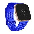 Miniatyrbillede 1 af 3: For Fitbit Versa 2 Åndbar Silikonurrem TTW Blue