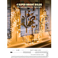 Miniatyrbilde 2 av 7: Julelys utendørs klyngelys - 1000 LED-er 50 fot 4X lys 8 moduser timer fjernkontroll, vanntett plugg i fe-strengelys, juletre
