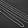Miniatyrbilde 5 av 5: 32 fot rustfritt stål kulekjede med 20 matchende koblinger 2,4 mm diameter kulekjede