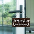 Miniatyrbilde 4 av 5: In Session Stör ej Dörrskylt - Dubbelsidig PVC-plakett