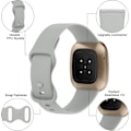 Miniatyrbillede 2 af 5: Blød udskiftningsrem til Fitbit Versa 3/Sense (2-pak)