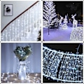 Miniatyrbillede 3 af 7: Julelys, Fe-lys Udendørs 66Ft 200 LED med Hukommelsesfunktioner Controller, Stik i Påske Dekorationslys til Soveværelse Fest Bryllup Have