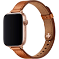 Miniatyrbilde 1 av 5: Smal band kompatibel med Apple Watch 41 mm 40 mm 38 mm, ekte kvinner
