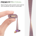 Miniatyrbillede 4 af 5: Justerbar rem i rustfrit stål mesh til Fitbit Luxe/luxe Special Edition Fitness Tracker til kvinder og mænd Colorful