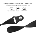 Miniatyrbillede 4 af 5: Til Fitbit Versa 2 / Fitbit Versa Lite Solid Color Silikonurrem TRS Black