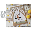 Miniatyrbillede 1 af 5: 2 stk. siddende kanin metal die cuts til DIY scrapbooking