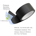 Miniatyrbillede 3 af 5: Sort Masking Tape Malertape 1 1/2 3/4 2 tommer x 33yds 4 ruller