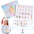 Miniatyrbild 1 av 9: Sjöjungfru armband kit, sjöjungfru pärlor & charm armband gör-det-själv-kit, sjöjungfru pärlor sommar hav armband för födelsedag, påsk, jul sjöjungfru diy