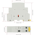 Miniatyrbillede 4 af 5: AC Kontaktor - 2P 16A 220V/230V 2NO til husholdning