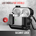Miniatyrbild 2 av 5: Airpod Pro 2 fodralöverdrag 2022 med Secure Lock Clip