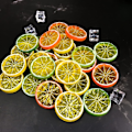 Miniatyrbilde 4 av 5: Kunstig frukt sitronskiver falsk kunstig frukt modellfest