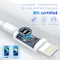Miniatyrbild 2 av 5: [Apple MFi-certifierad] Lightning-kabel 5-pack [3/3/6/6/10FT] Snabb