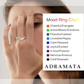 Miniatyrbild 4 av 5: 925 Sterling Silver Mood Ring - Justerbar temperaturkontroll Färgbyte Mood Ring