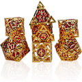 Miniatyrbild 1 av 5: Hollow Metal Polyhedral Dice 7PCS Set för Dungeons and Dragons RPG