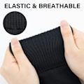 Miniatyrbillede 3 af 5: Fodboldstrømper ærmer til skinnebensbeskyttere - Sort, Team Ben Sock Sleeve
