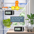 Miniatyrbillede 5 af 5: Køleskabs Termometer - Digitalt Frysetermometer med Max Min Registreringsfunktion (2 stk., Hvid)
