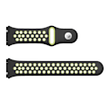 Miniatyrbillede 3 af 5: For Fitbit Ionic Åndbar To-tone Silikonurrem BHF Black  Yellow