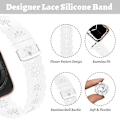 Miniatyrbilde 2 av 5: Blomstrete silikonbånd kompatibelt med Apple Watch -bånd 38 mm