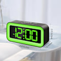 Miniatyrbild 8 av 8: Färgglad nattlampa LED digital väckarklocka med superhög dubbelalarm, vardagsläge, snooze, dimmer, USB-laddningsport för vardagsrum, sovrum,