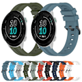 Miniatyrbild 3 av 5: För Garmin Forerunner 158 20mm konkav randig Slicone klockarmband LNG Red