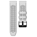 Miniatyrbild 2 av 5: För Suunto 7 Tre rader hål Silikon klockarmband OZK White Black
