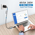 Miniatyrbillede 4 af 5: Usb4-kabel, 6,6 fod, 40 Gbps dataoverførsel, 240 W (48V5A)