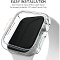 Miniatyrbilde 4 av 5: 4-pak kompatibelt for Apple Watch Case 44Mm Series 6 5 4 Se, hardt datamaskin