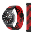 Miniatyrbillede 1 af 5: Justerbar nylonflettet elasticitetsur til Garmin Vivoactive 3 ZOE Red Black