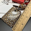 Miniatyrbillede 2 af 5: Akryl Geometrisk Vedhæng Halskæde Lang Statement Perlehalskæde Leopard