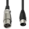 Miniatyrbillede 4 af 5: DIN 5-polet til XLR 3-polet lydkabel til matchende musikinstrumenter eller kabler med MIDI eller XLR DIN 5P han til XLR hun