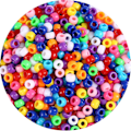 Miniatyrbilde 1 av 5: 1000+ stk Ponnyperler - Flerfargede armbåndsperler for håndverk (klassisk)