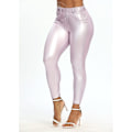 Miniatyrbild 2 av 5: Kvinnors Leggings i konstläder Byxor PU Elastiskt formande höft