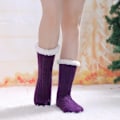 Miniatyrbilde 5 av 5: Kvinners tøfler Fuzzy sokker Fluffy Cozy Non Slip Varm Vinter Myk Tykk Fleece