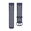 Miniatyrbillede 1 af 5: For Fitbit Charge 5 silikone hul urrem MKY Dark Blue