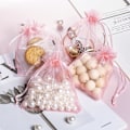 Miniatyrbillede 4 af 5: 100 stk 4x4,72 tommer Transparent Organza