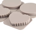 Miniatyrbillede 4 af 5: Silikoneform med to cirkler og to hjerter, DIY-voksflager, form