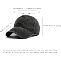 Miniatyrbillede 3 af 5: Vasket slidt twill bomulds baseball cap - Dad Hat